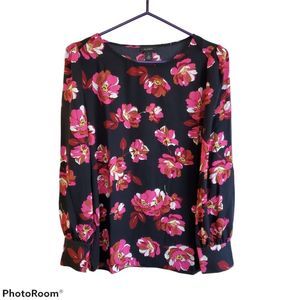 Halogen floral blouse, XS